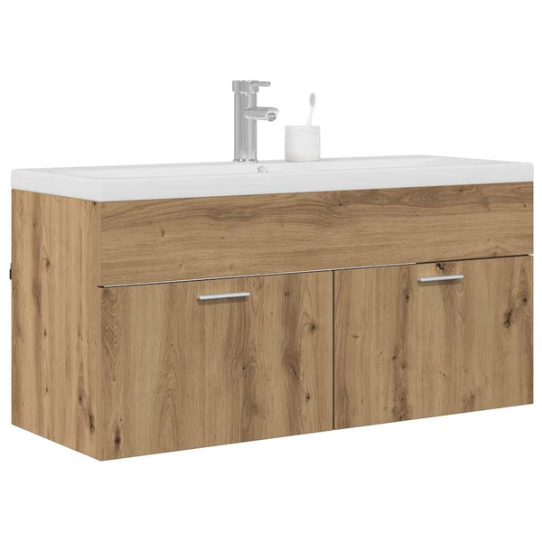 Wandmontierter Badezimmerschrank Artisan-Eiche 100 cm