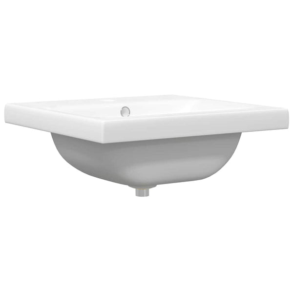 Schwarzer Waschbeckenschrank mit Schubladen, 42 cm