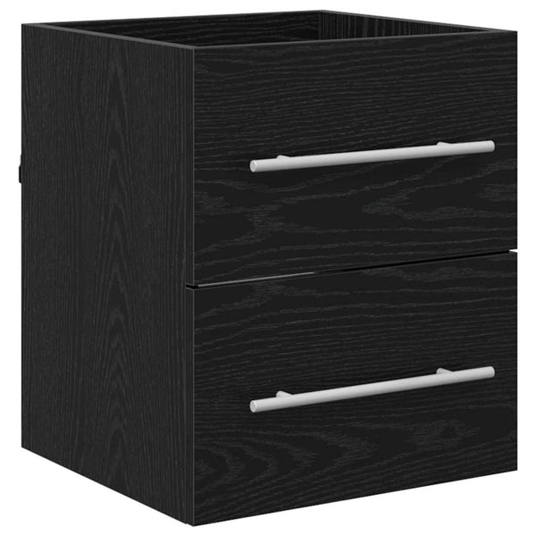 Waschbeckenschrank Schwarz Eiche 41x38,5x48cm
