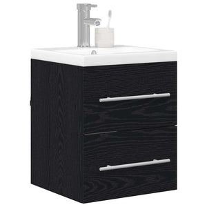 Waschbeckenschrank Schwarz Eiche 41x38,5x48cm