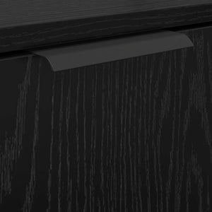 Badezimmerschrank Set 3-teilig Eiche Schwarz