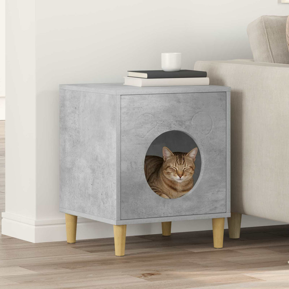 Katzenhaus Beton Optik 42,5x40x53cm