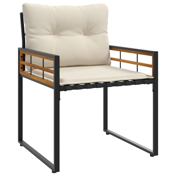 vidaXL Garden Furniture Set with Cushions 3 pcs Cream