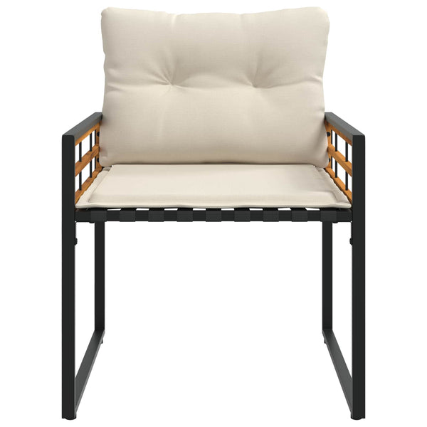 vidaXL Garden Furniture Set with Cushions 3 pcs Cream