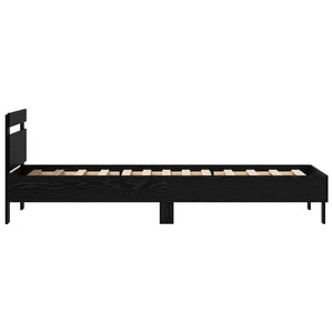 Bettrahmen 98,5x200 cm Schwarz Eiche