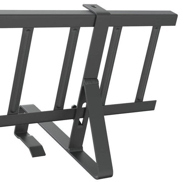 vidaXL Roof Snow Guard Anthracite 300 x 29.5 x 34.5 cm Steel