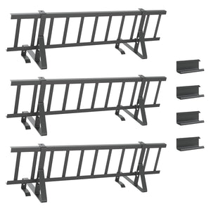 vidaXL Roof Snow Guard Anthracite 300 x 29.5 x 34.5 cm Steel