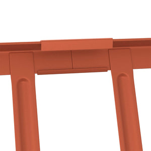 vidaXL Roof Snow Guard Red 300 x 29.5 x 34.5 cm Steel