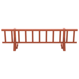 vidaXL Roof Snow Guard Red 300 x 29.5 x 34.5 cm Steel