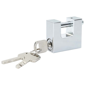 vidaXL Padlock 6 pcs Silver Steel