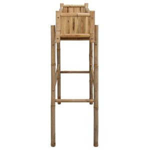 vidaXL Garden Planter with Holder Natural 100 x 38 x 114 cm Bamboo