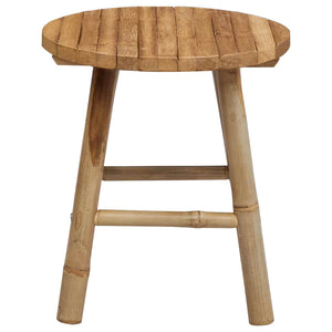 vidaXL Garden Storage Light Brown Ø 38 x 42 cm Bamboo