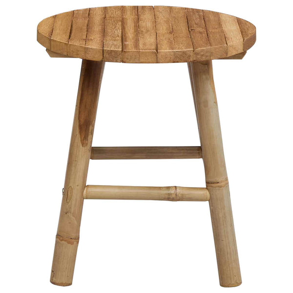 vidaXL Garden Storage Light Brown Ø 38 x 42 cm Bamboo
