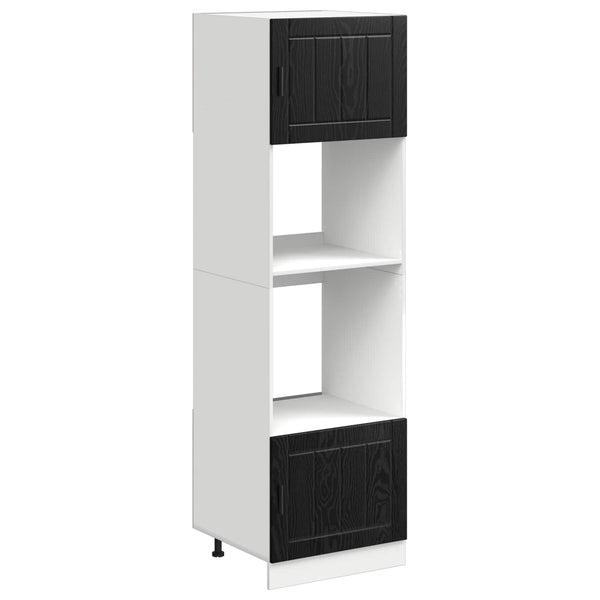 Küchenschrank Schwarz Eiche 60x57x207 cm