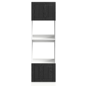 Küchenschrank Schwarz Eiche 60x57x207 cm