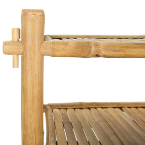 vidaXL Shoe Rack with Shelf Natural 4-Tier Bamboo