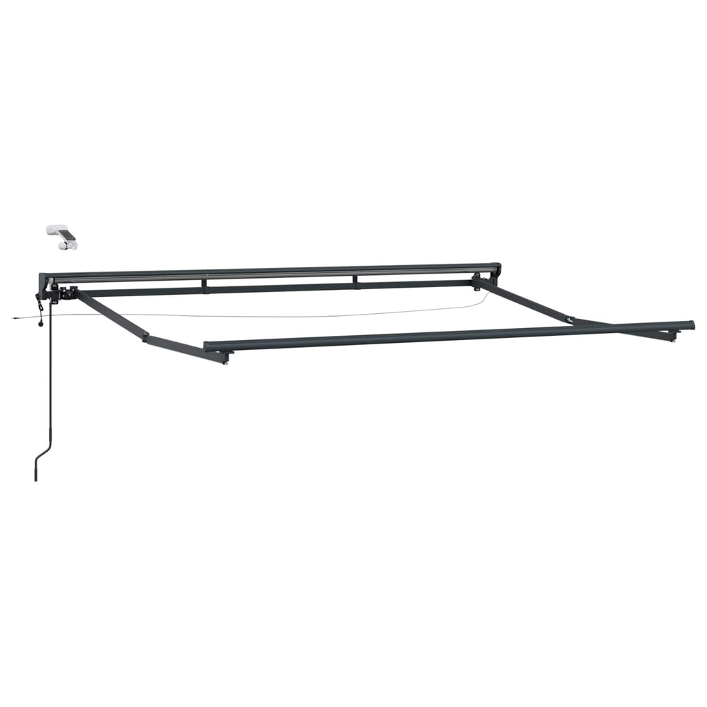 vidaXL Electric Awning Frame with LEDs Anthracite 3 x 2.5 m