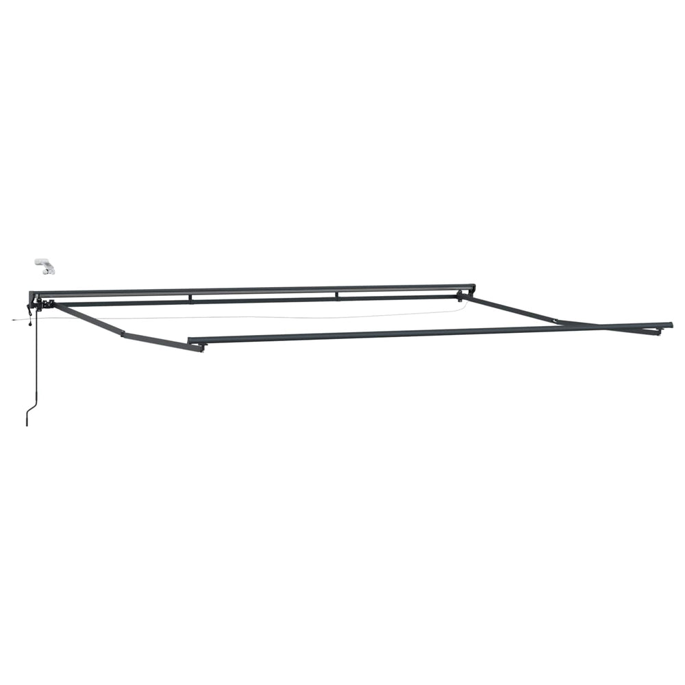 vidaXL Electric Awning Frame with LEDs Anthracite 5 x 3.5 m