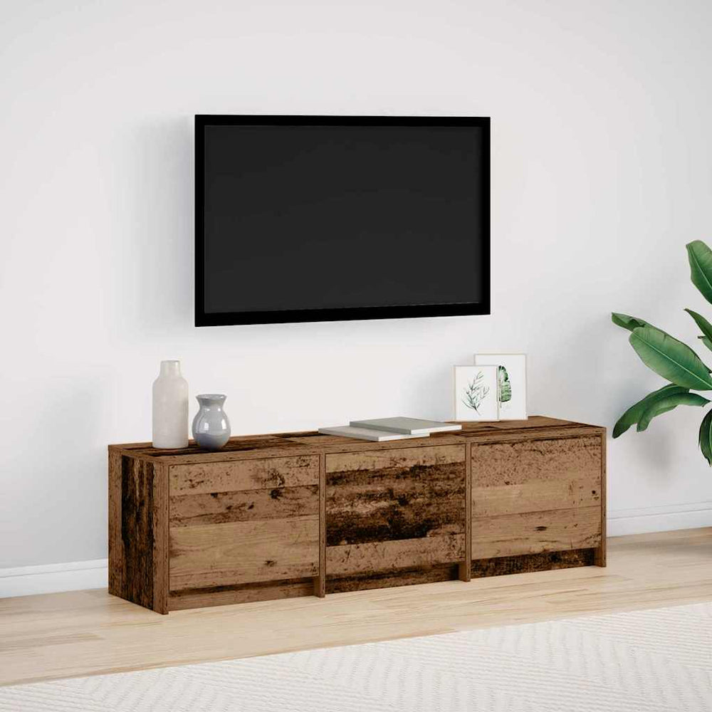 vidaXL LED TV Cabinet Reclaimed Wood 140 x 34 x 40 cm Engineered Wood