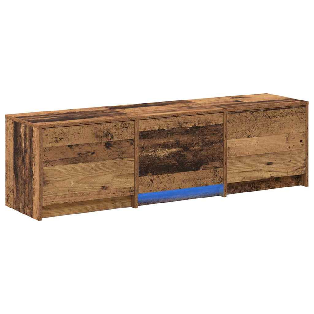 vidaXL LED TV Cabinet Reclaimed Wood 140 x 34 x 40 cm Engineered Wood