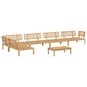 vidaXL Sofa Set with Cushions Solid 6 pcs Anthracite Solid Acacia Wood