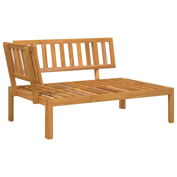 vidaXL Sofa Set with Cushions Solid 6-Piece Cream Solid Acacia Wood