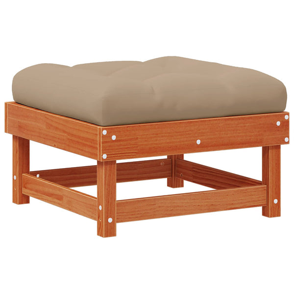 vidaXL 33-Piece Garden Lounge Set Wax Brown Solid Pinewood