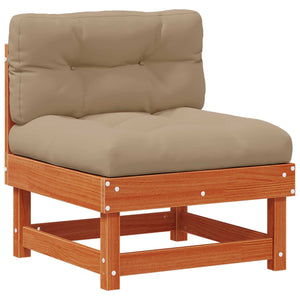 vidaXL Garden Lounge Set 13 pcs Waxed Brown Solid Pine Wood