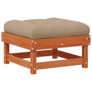 vidaXL Garden Lounge Set 13 pcs Waxed Brown Solid Pine Wood