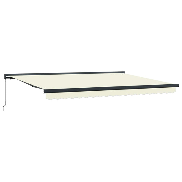 Einziehbare Markise Creme & Grau 400x300cm
