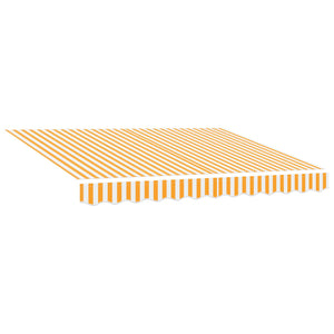 Gelbe, manuelle einziehbare Markise, 3 x 2,5 m