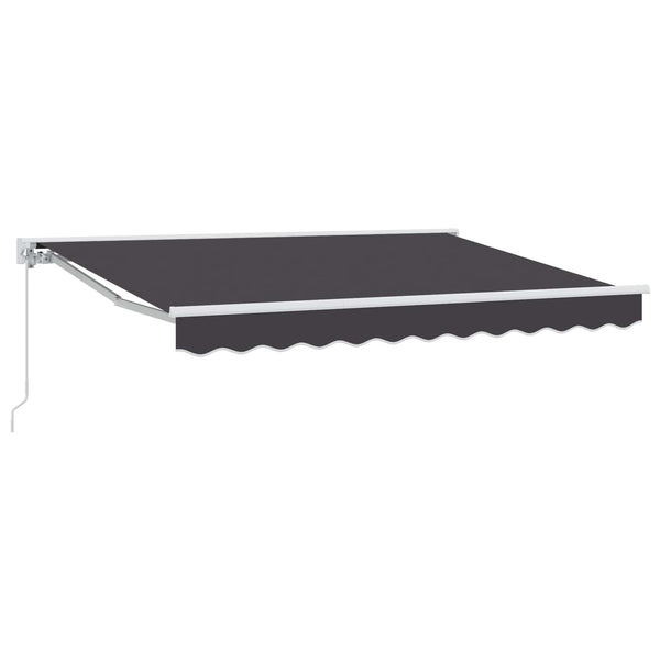 Manuelle Einziehbare Markise Anthrazit 3x2,5 m
