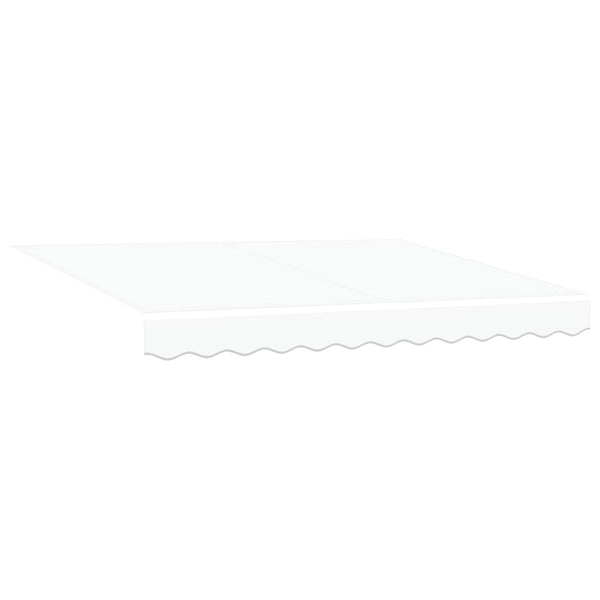 vidaXL Manual Retractable Awning White 3 x 2.5 m