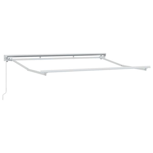 vidaXL Manual Retractable Awning Light Gray 3 x 2.5 m