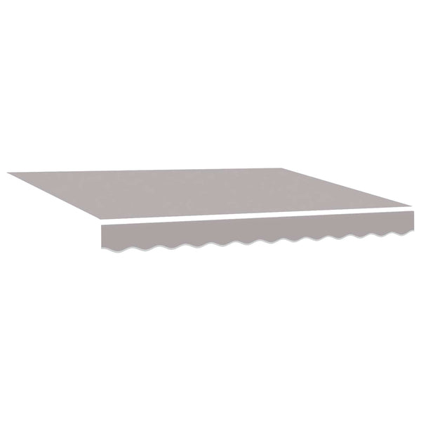 vidaXL Manual Retractable Awning Light Gray 3 x 2.5 m