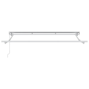 vidaXL Manual Retractable Awning Light Gray 3 x 2.5 m
