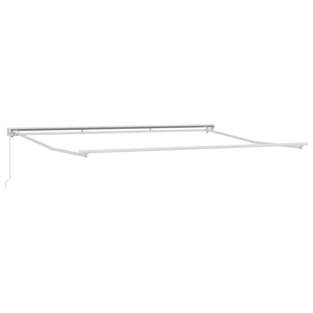 vidaXL Manual Retractable Awning Light Gray 4.5 x 3 m
