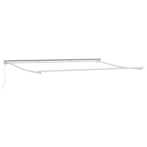 vidaXL Manual Retractable Awning Bordeaux Red 4.5 x 3.5 m