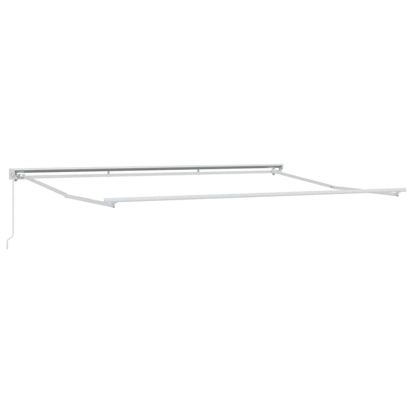 vidaXL Manual Retractable Awning Bordeaux Red 4.5 x 3.5 m