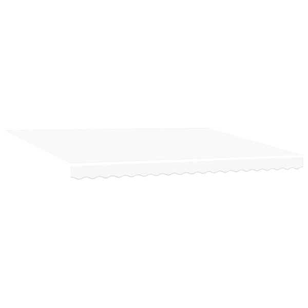 vidaXL Manual Retractable Awning White 4.5 x 3.5 m