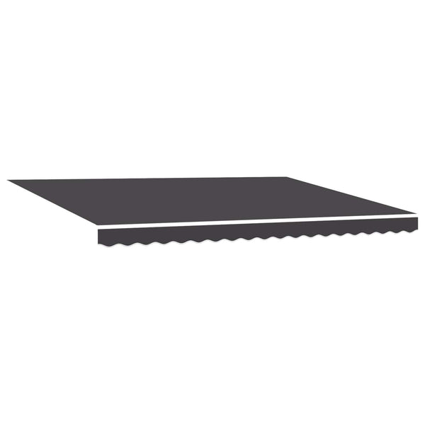 vidaXL Manually Retractable Awning Anthracite 5 x 3.5 m