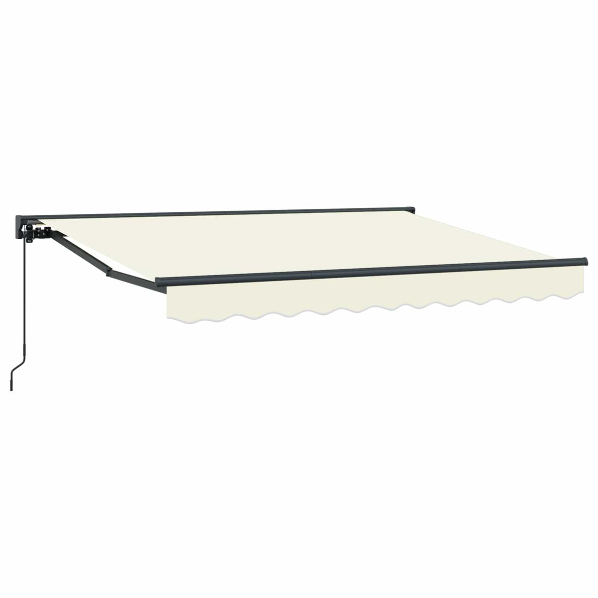 vidaXL Manual Retractable Awning Cream 3 x 2 m