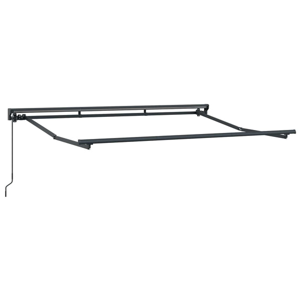 vidaXL Manual Retractable Awning Anthracite 3 x 2 m