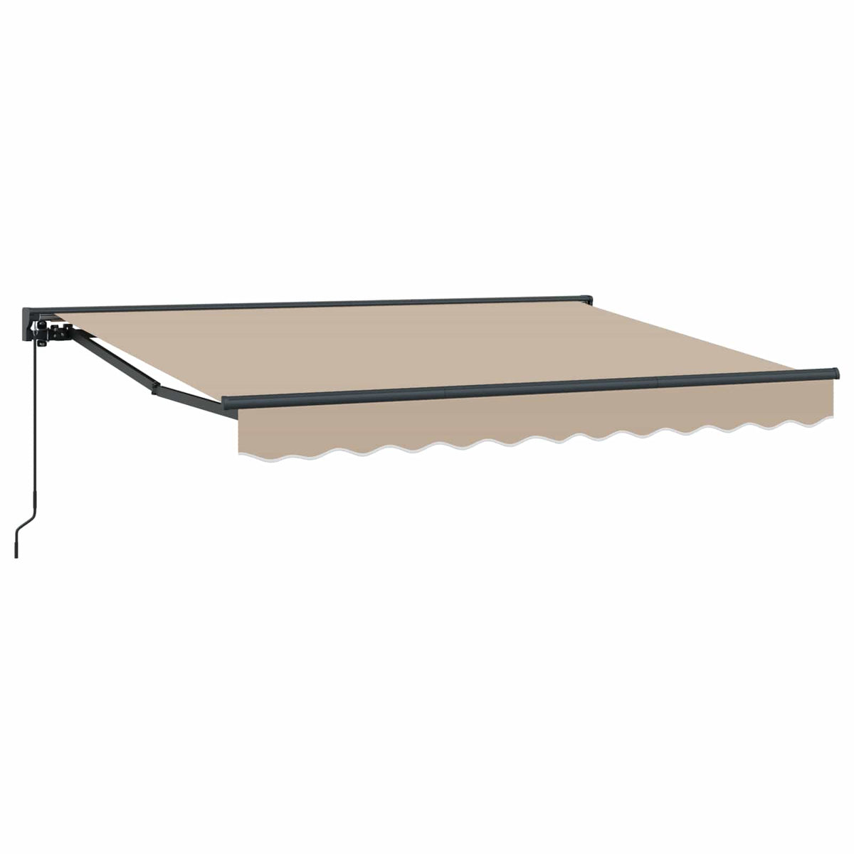 vidaXL Manual Retractable Awning Beige 3 x 2 m