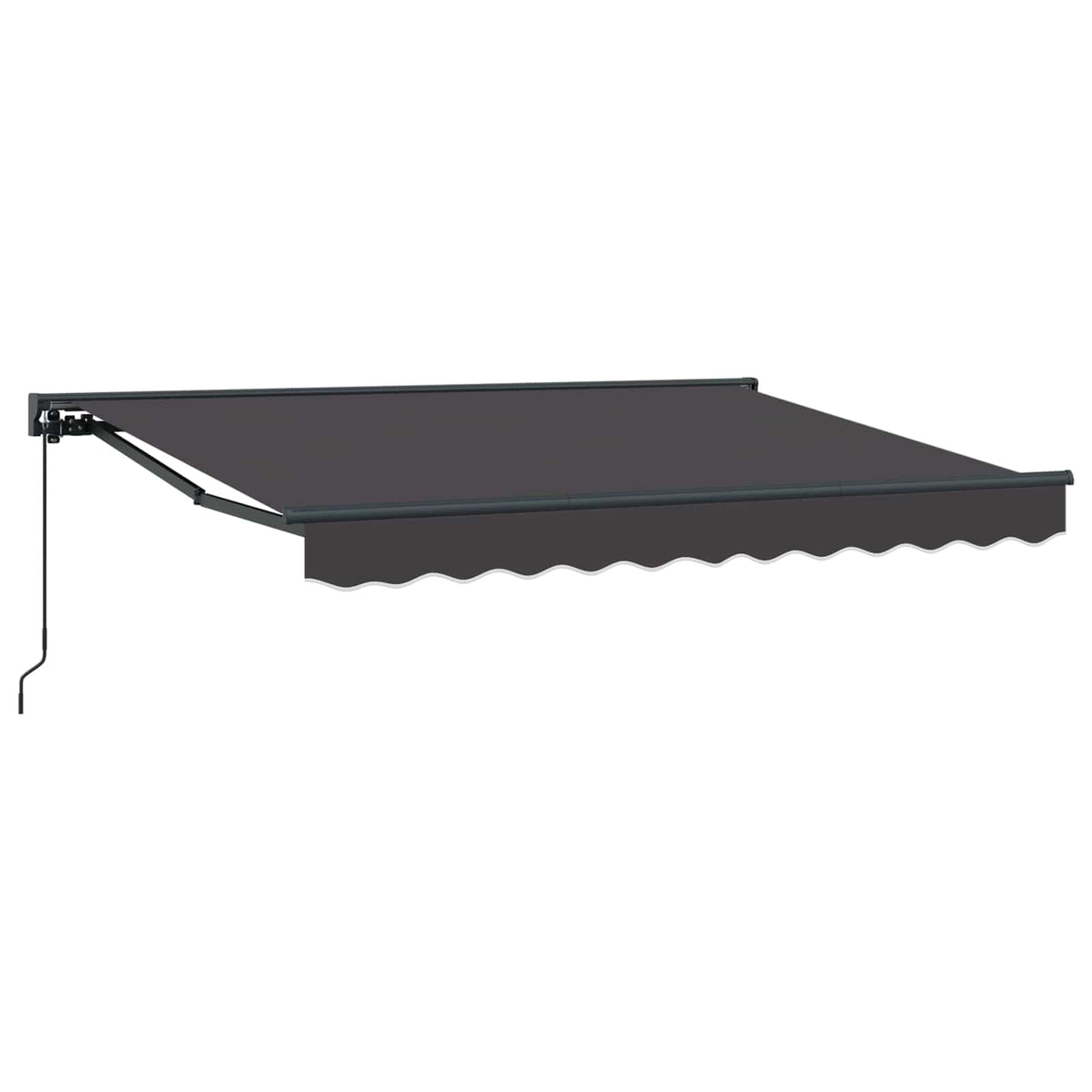 vidaXL Manual Retractable Awning Anthracite 3.5 x 2 m