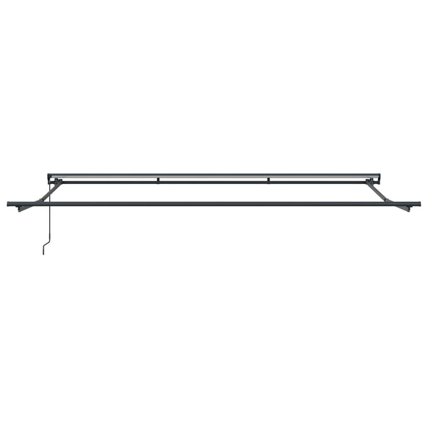 vidaXL Manual Retractable Awning Blue and White 4 x 2 m
