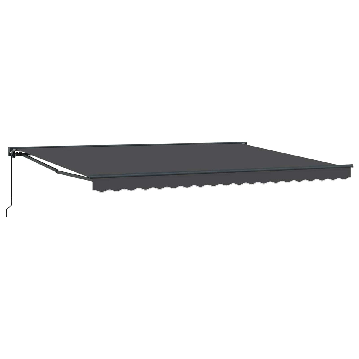 vidaXL Manual Retractable Awning Anthracite 4 x 2 m