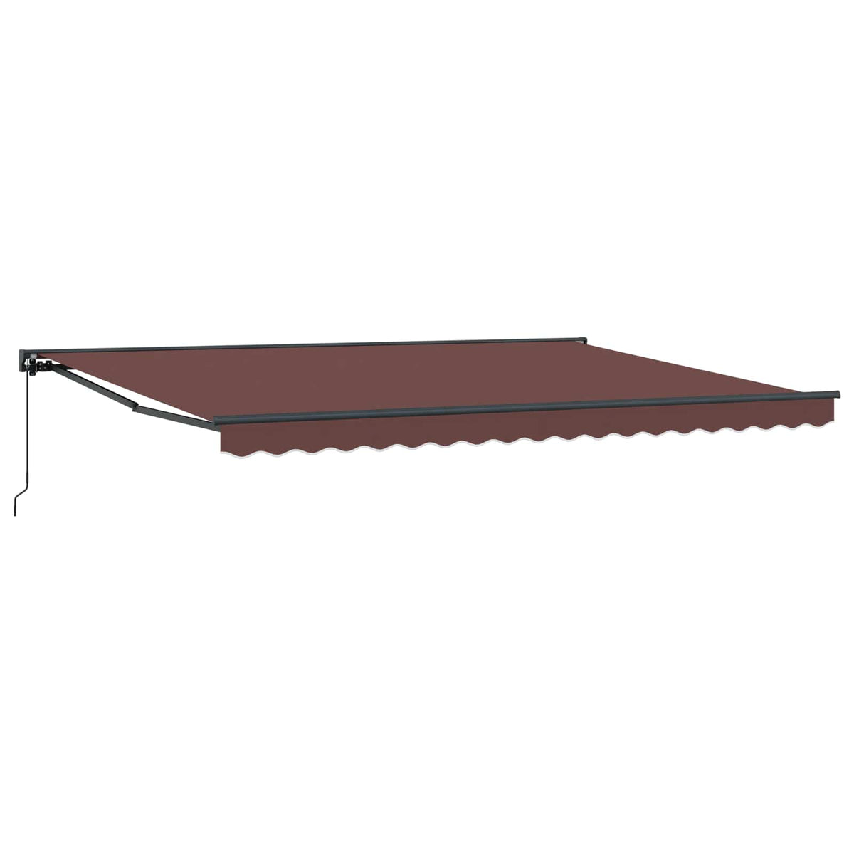 vidaXL Manually Retractable Awning Brown 4 x 2 m