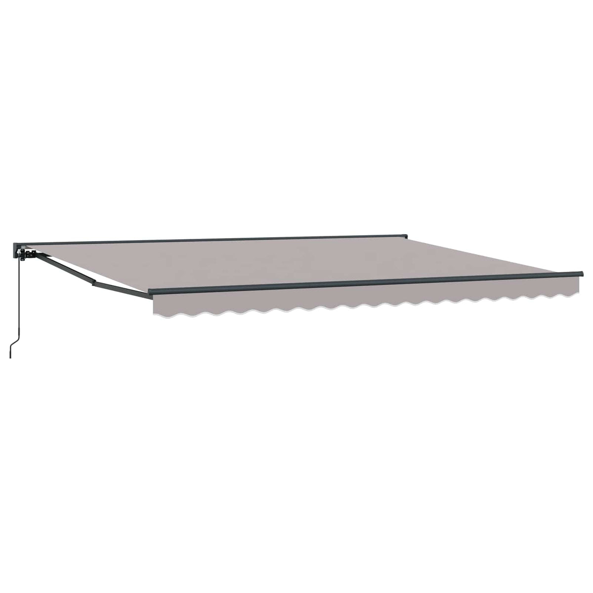 vidaXL Manually Retractable Awning Light Gray 4 x 2 m