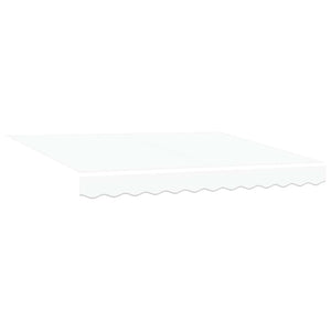 vidaXL Manual Awning Frame with LEDs White 3 x 2.5 m